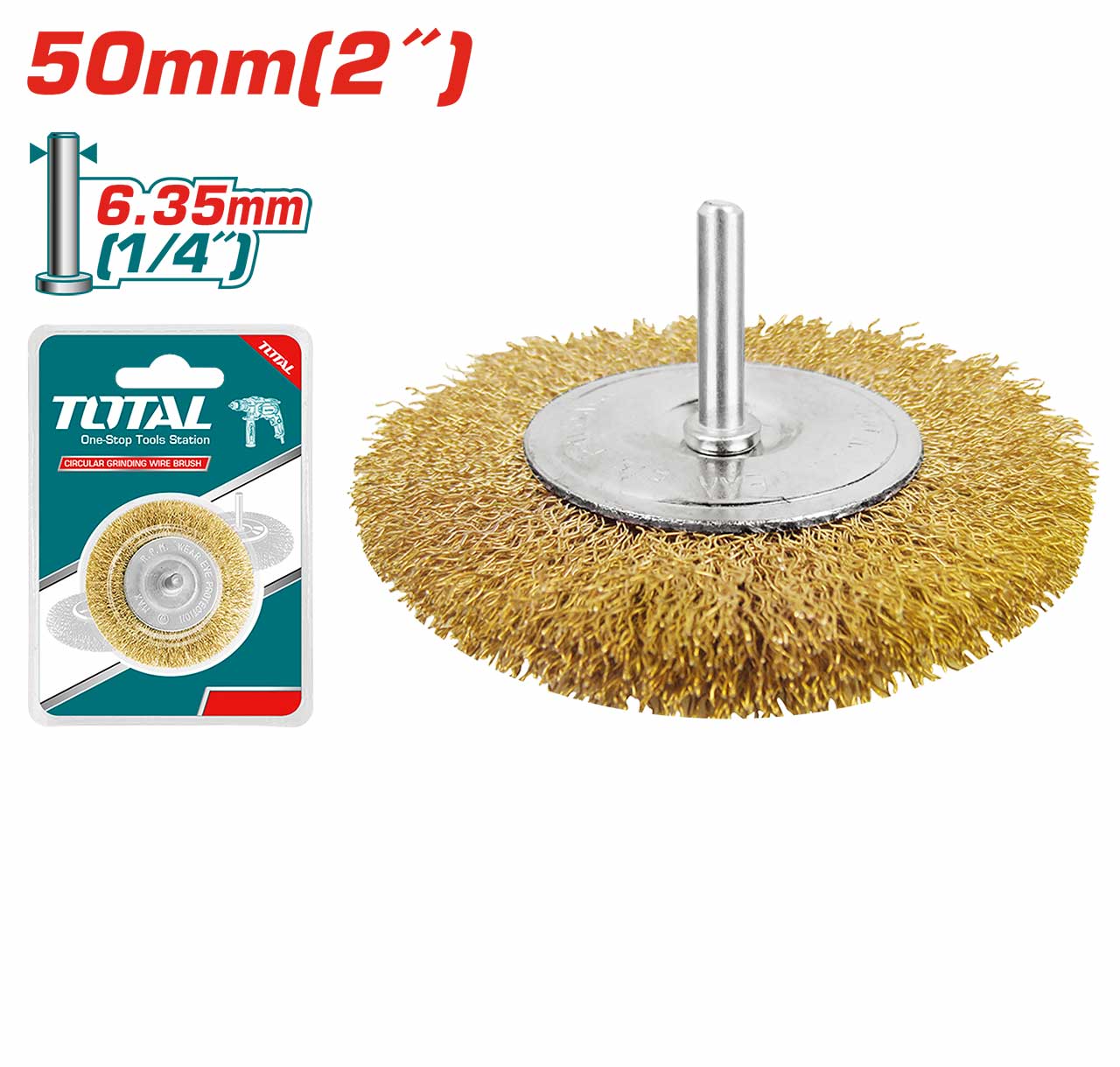 Total Circular Grinding Wire Brush TAC34021 Total